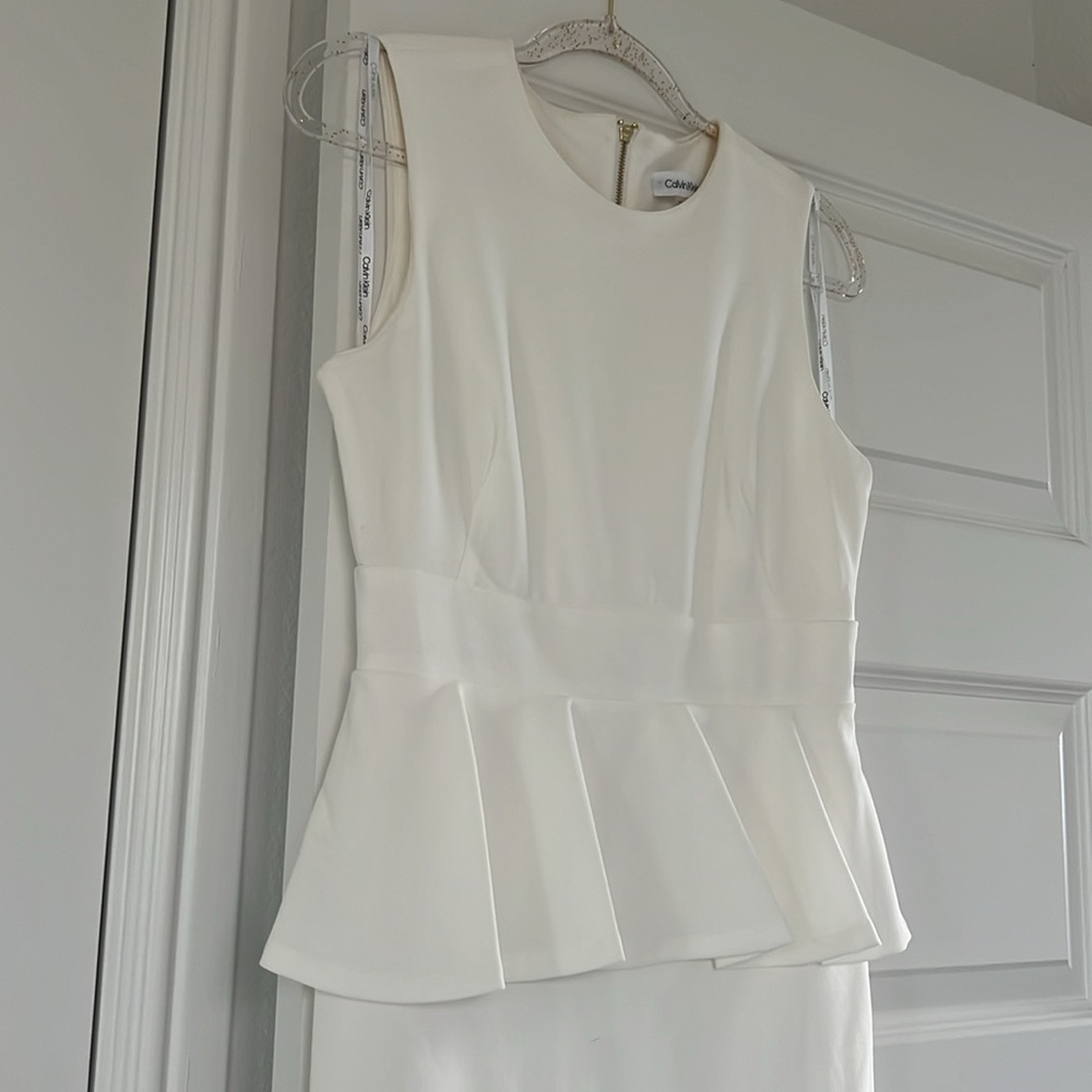 Calvin Klein business dress in Off White